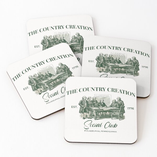 Item preview, The Country Creation Social Club - Vintage 1776 Aesthetic designed and sold by FIREDesignsPOD.