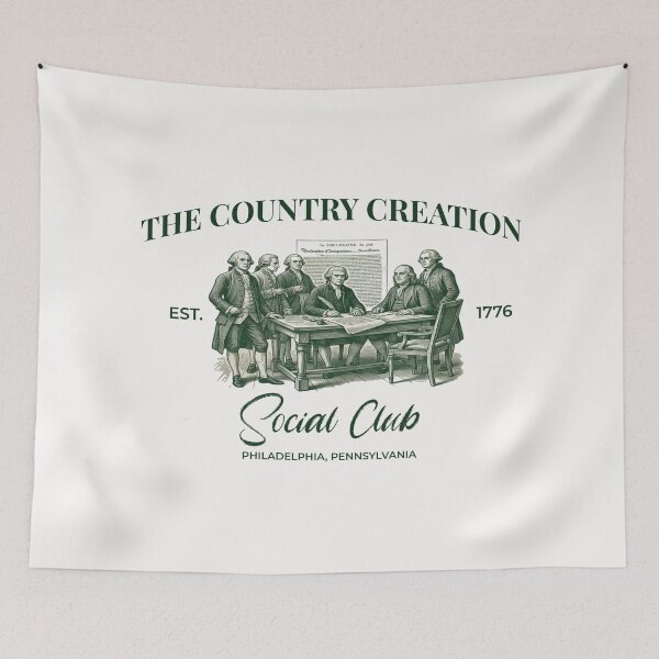 Item preview, The Country Creation Social Club - Vintage 1776 Aesthetic designed and sold by FIREDesignsPOD.