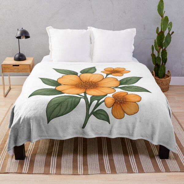 Item preview, Floral Bouquet – Orange Wildflower Design designed and sold by Yomere.