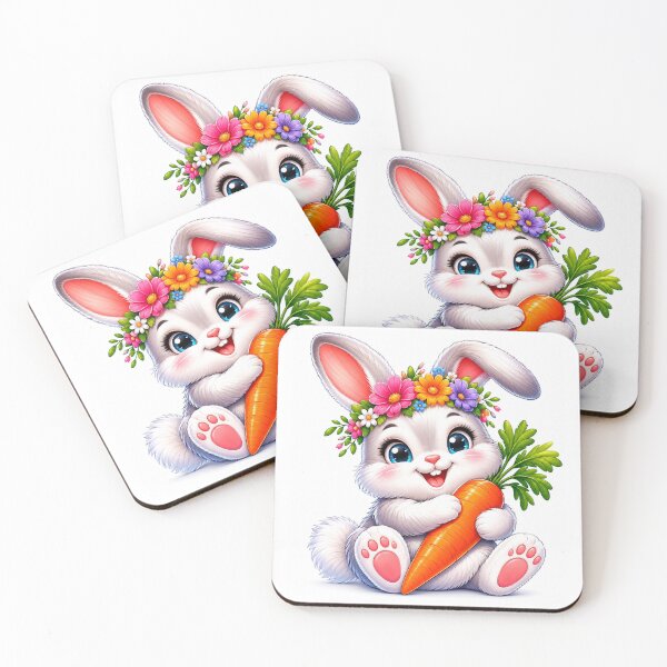 Item preview, ? Bunny with Flower Crown – Cute Kids T-Shirt Design designed and sold by SunnyDesign82.