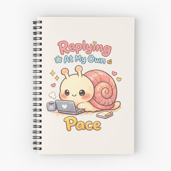 Item preview, Cute Snail Working From Home | Kawaii Slow Productivity Laptop Art designed and sold by PopCulturePixel.