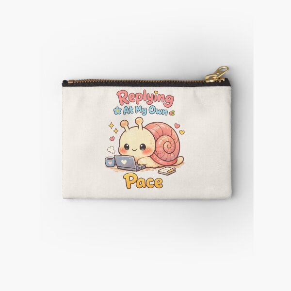 Item preview, Cute Snail Working From Home | Kawaii Slow Productivity Laptop Art designed and sold by PopCulturePixel.