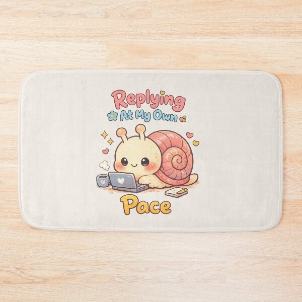 Item preview, Cute Snail Working From Home | Kawaii Slow Productivity Laptop Art designed and sold by PopCulturePixel.