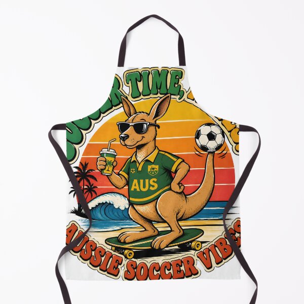 Item preview, Soccer Time Mates – Aussie Soccer Vibes Funny Kangaroo Beach Design designed and sold by PatysArt.