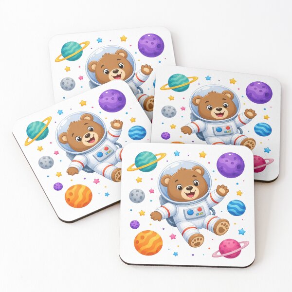 Item preview, ? Bear Astronaut in Space – Cute Kids T-Shirt Design designed and sold by SunnyDesign82.