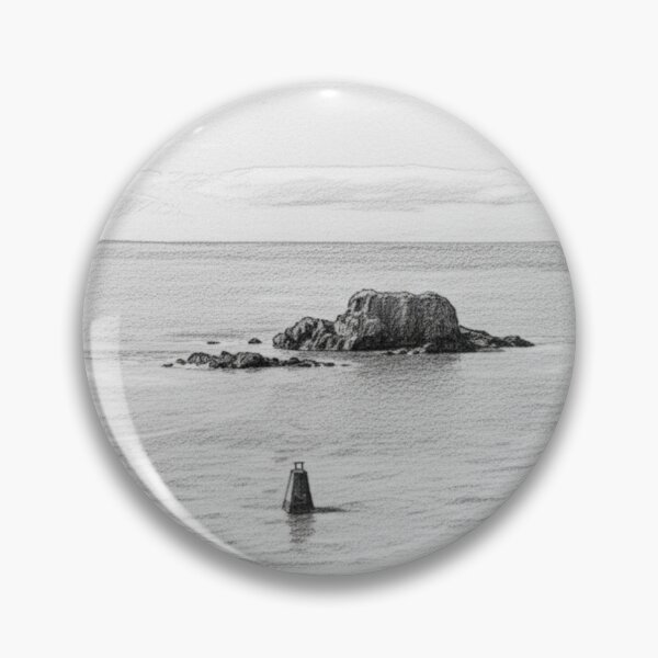 Item preview, Lion Rock in Saint-Nazaire – Pencil Sketch Style designed and sold by KiwiPurple.