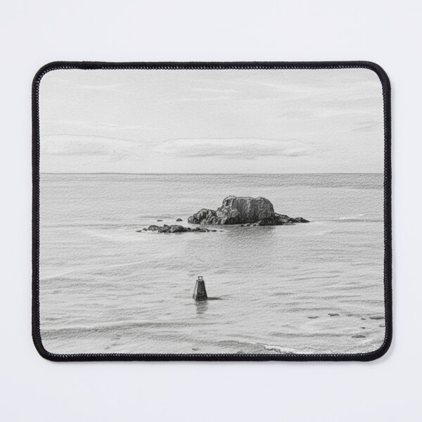 Item preview, Lion Rock in Saint-Nazaire – Pencil Sketch Style designed and sold by KiwiPurple.