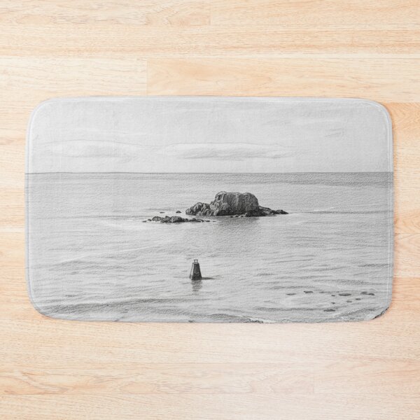 Item preview, Lion Rock in Saint-Nazaire – Pencil Sketch Style designed and sold by KiwiPurple.