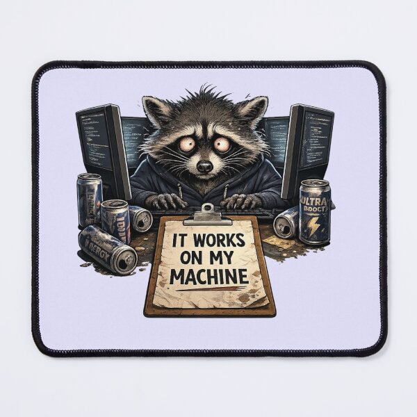 Item preview, Tired Raccoon Software Engineer Funny Gift designed and sold by Gentlestate.