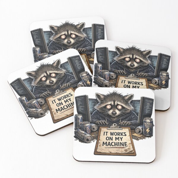 Item preview, Tired Raccoon Software Engineer Funny Gift designed and sold by Gentlestate.