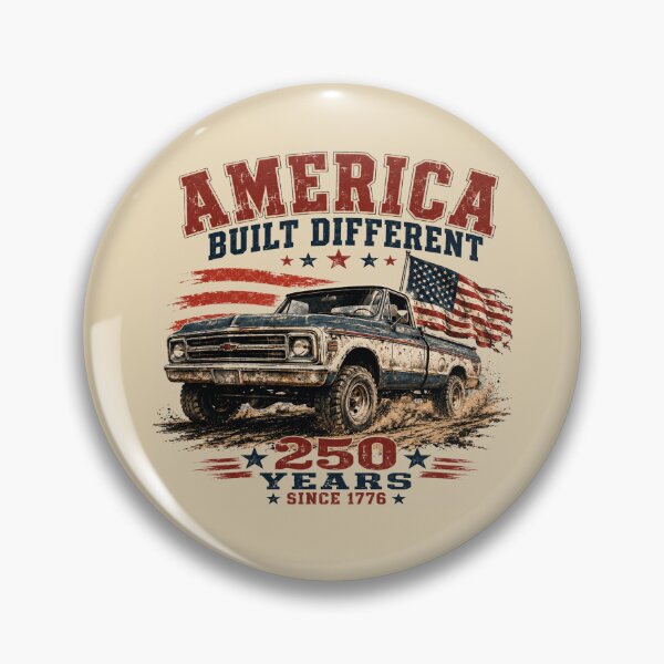 Item preview, America Built Different Vintage Truck 250 Years Since 1776 designed and sold by POD DYNASTY.