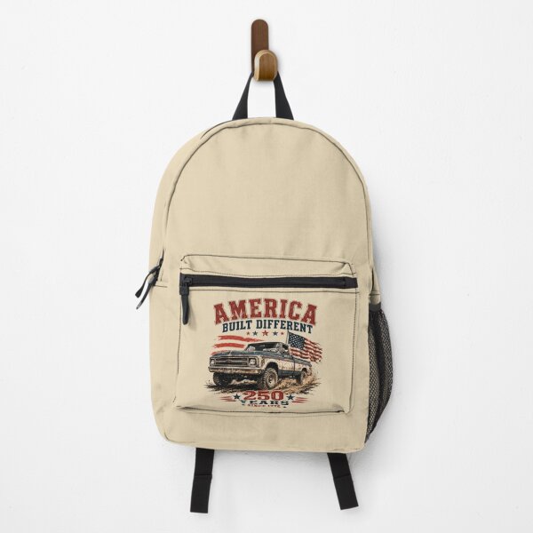 Item preview, America Built Different Vintage Truck 250 Years Since 1776 designed and sold by POD DYNASTY | Original Print On Demand T-Shirt Graphics.