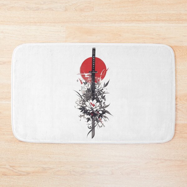Item preview, Eternal Samurai Sword Art | Japanese Katana Floral Red Sun Illustration designed and sold by Dyan4.