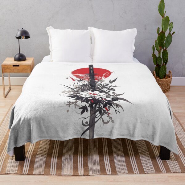 Item preview, Eternal Samurai Sword Art | Japanese Katana Floral Red Sun Illustration designed and sold by Dyan4.