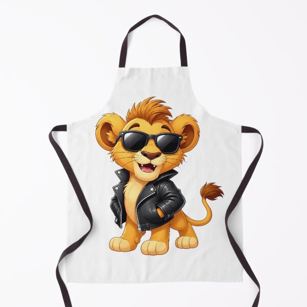 Item preview, ? Cool Lion Cub with Glasses – Cute Kids T-Shirt Design designed and sold by SunnyDesign82.