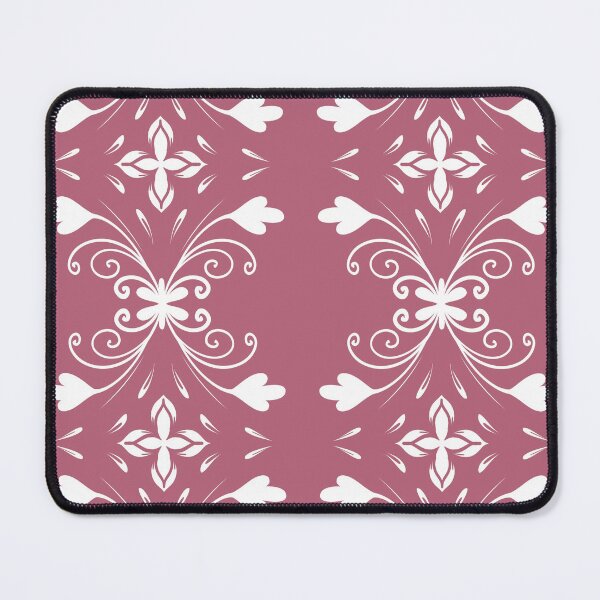 Item preview, Textile art Floral Seamless Patterns White and Pig Blood Red designed and sold by LifeTU.
