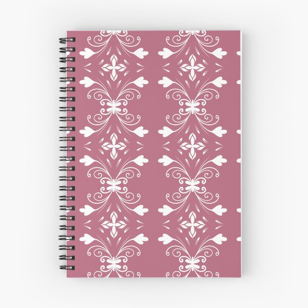 Item preview, Textile art Floral Seamless Patterns White and Pig Blood Red designed and sold by LifeTU.