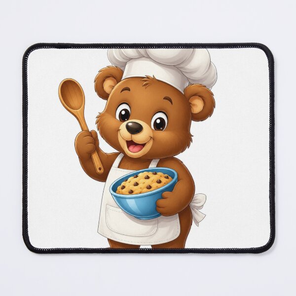Item preview, ? Chef Bear with Cookie Dough – Cute Kids T-Shirt Design designed and sold by SunnyDesign82.