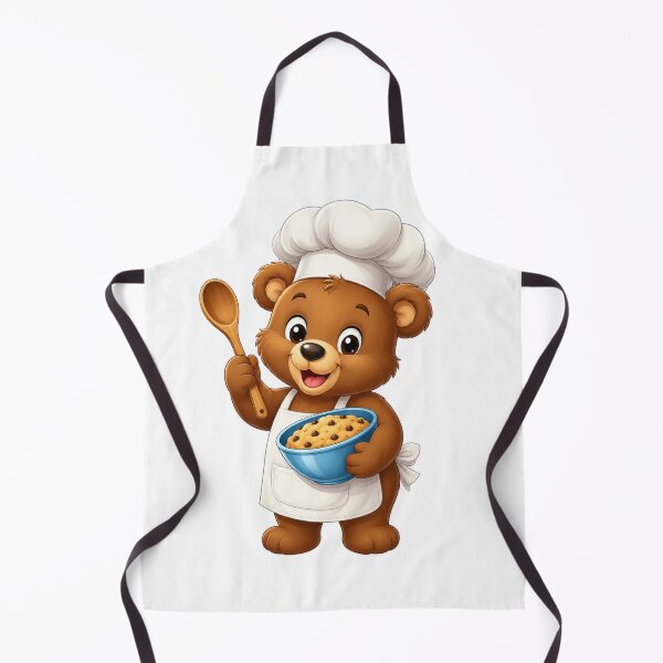 Item preview, ? Chef Bear with Cookie Dough – Cute Kids T-Shirt Design designed and sold by SunnyDesign82.