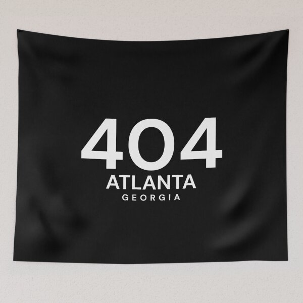 Item preview, 404 Atlanta Georgia Minimalist Area Code designed and sold by Paper Drip.