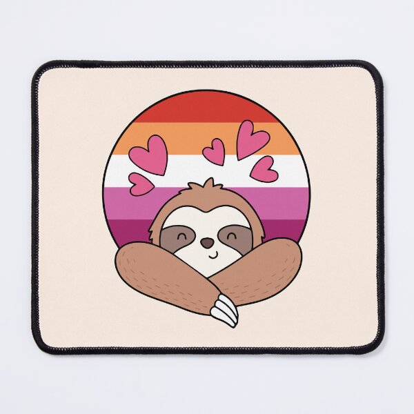 Item preview, LGBTQ Sloth - Pastel Lesbian Sloth With Heart designed and sold by Cannaxes Studio.