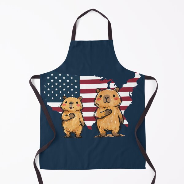 Item preview, Patriotic Capybaras 4th of July - Cute USA Flag Aesthetic designed and sold by FIREDesignsPOD.