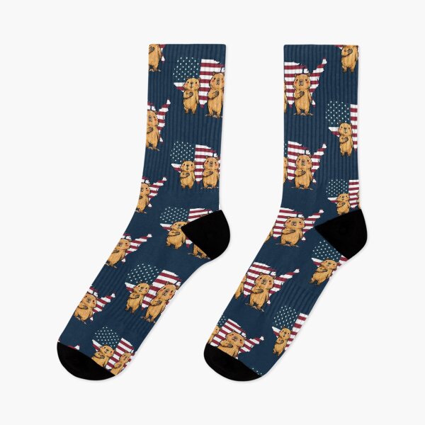 Item preview, Patriotic Capybaras 4th of July - Cute USA Flag Aesthetic designed and sold by FIREDesignsPOD.