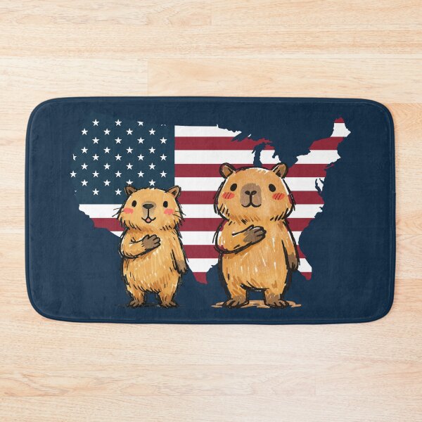 Item preview, Patriotic Capybaras 4th of July - Cute USA Flag Aesthetic designed and sold by FIREDesignsPOD.