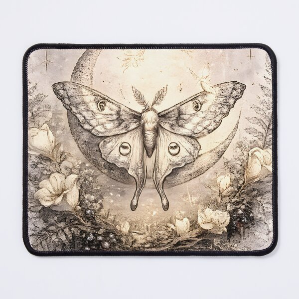 Item preview, Luna Moth and Crescent Moon designed and sold by PatiImagination.