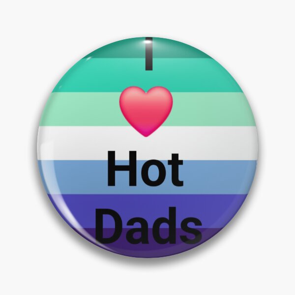 Item preview, I ❤️ Hot Dads MlM Gay Pride Flag designed and sold by HJRex.