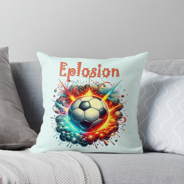 Item preview, football on a explosive background designed and sold by LoneAngel.