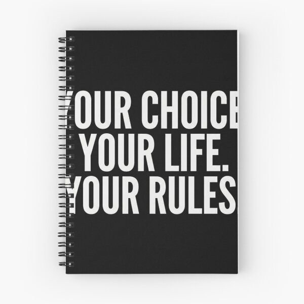 Item preview, Your Choice Your Life Your Rules – Minimalist Bold Manifesto designed and sold by BoldConcept43.