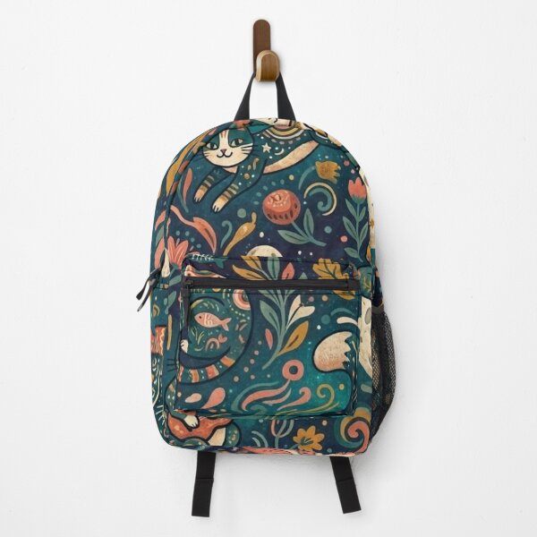 Item preview, Cute Fantasy Cats Celestial Pattern designed and sold by Iampoji.