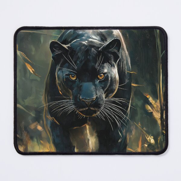 Item preview, Prowling Black Panther - Impressionist Jungle Art designed and sold by martinzdr36.