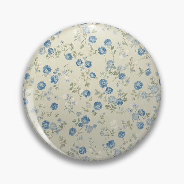 Item preview, Blue flowers designed and sold by uunaa.
