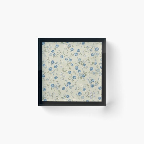 Item preview, Blue flowers designed and sold by uunaa.