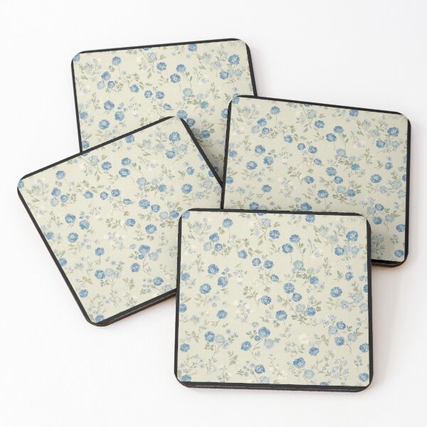Item preview, Blue flowers designed and sold by uunaa.