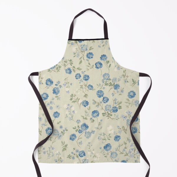 Item preview, Blue flowers designed and sold by uunaa.