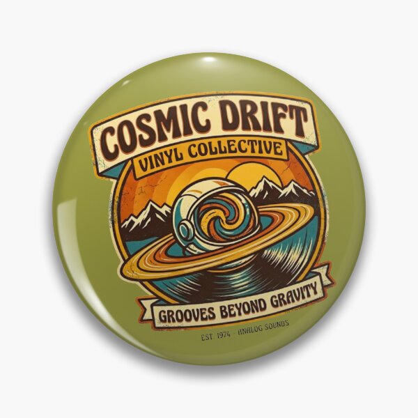 Item preview, Cosmic Drift Vinyl Collective - Retro Astronaut Space Vinyl designed and sold by TheDailyCross1.