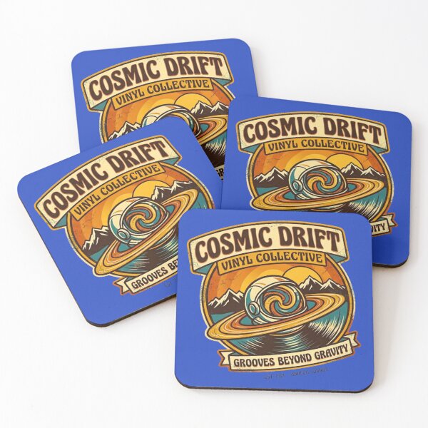 Item preview, Cosmic Drift Vinyl Collective - Retro Astronaut Space Vinyl designed and sold by TheDailyCross1.