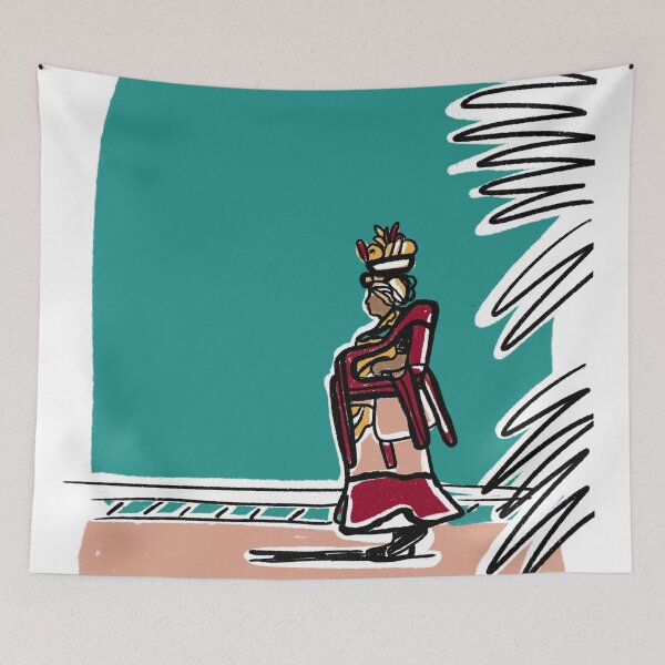Item preview, Palenquera of Cartagena | Colombian Cultural Illustration designed and sold by Tropical Blood.