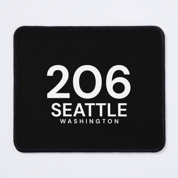 Item preview, 206 Seattle Washington Minimalist Area Code designed and sold by Paper Drip.