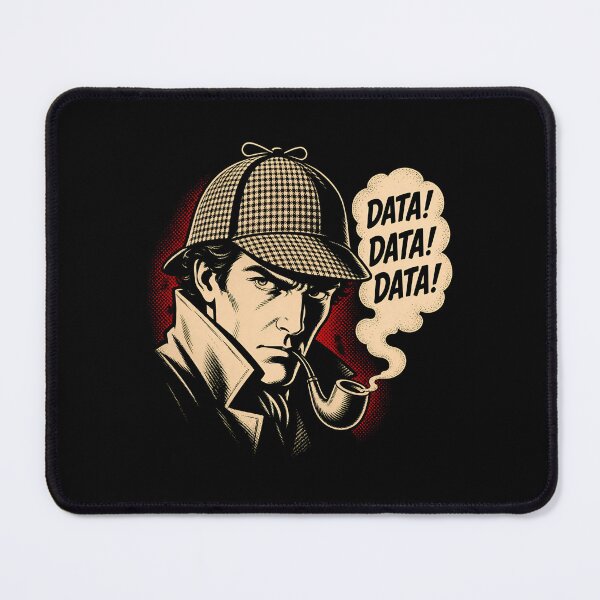 Item preview, Data Data Data Sherlock Holmes Vintage Comic Pop Art designed and sold by Fenay Designs.