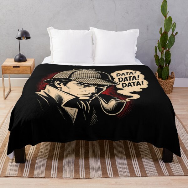 Item preview, Data Data Data Sherlock Holmes Vintage Comic Pop Art designed and sold by Fenay Designs.