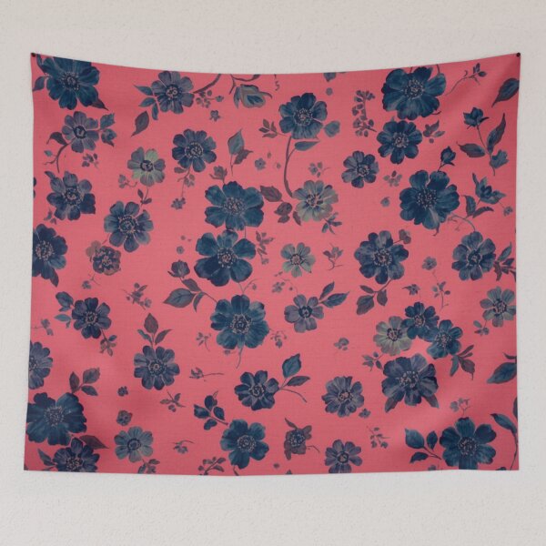 Item preview, Blue flower designed and sold by uunaa.