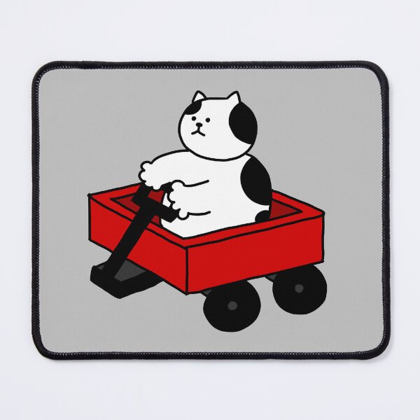 Item preview, a Cat riding in a wagon designed and sold by superbaechoo.