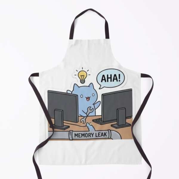 Item preview, Funny Programmer Gift Memory Leak Cat Kawaii Developer Humor Shirt designed and sold by Dev Mode.