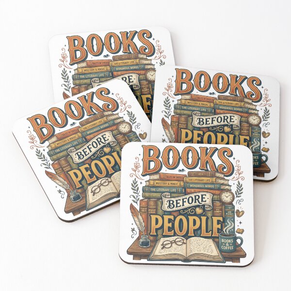 Item preview, Books Before People Funny Book Lover Design designed and sold by Pixel Analytics.
