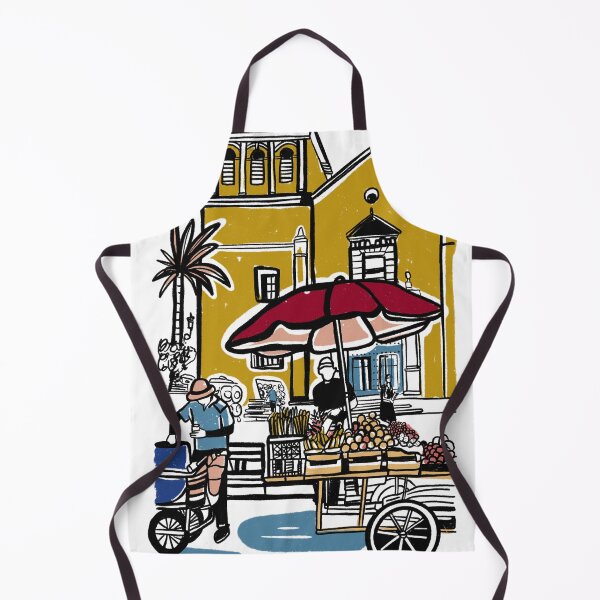 Item preview, Cartagena Market Scene | Colombian Street Life Illustration designed and sold by Tropical Blood.