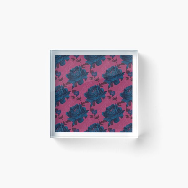 Item preview, Blue peony flower designed and sold by uunaa.